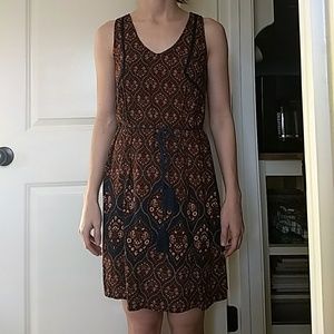Tribal print tank dress